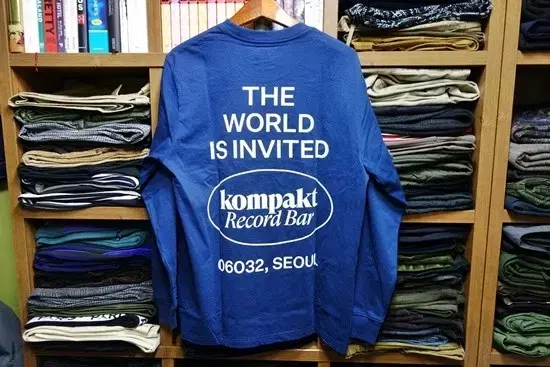 Kompakt Record Bar 롱슬리브 긴팔 쭉티 네이비 M 100